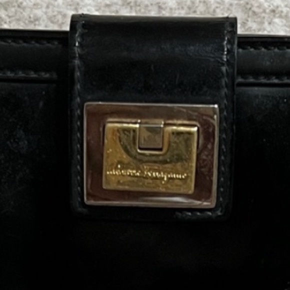 Salvatore Ferragamo Black Leather Wallet - Picture 2 of 14
